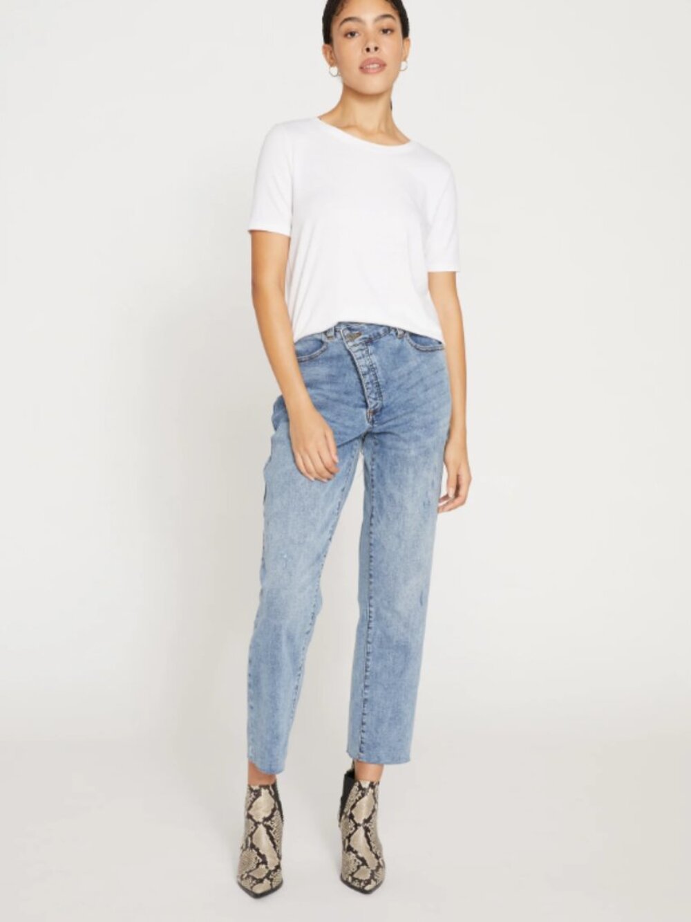 Katie High Rise Crossover Jeans